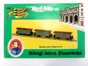 OJ347-Rai-Mo-H0-Kit-200230-DC-Waggonset-K.W.Sts_.B.-2.Kl-1.2.Kl_.-Gepäckwagen-OVP.jpg
