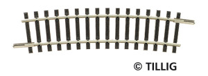 Tillig 83110<br />Рейка радіусна R310мм/15* (R11)<br />Ціна - 2,9Є
