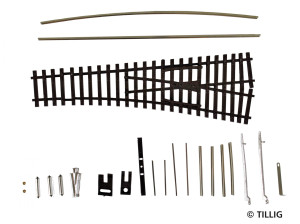 Tillig 83433<br />Стрілка ліва EW1 KIT<br />Ціна - 16Є